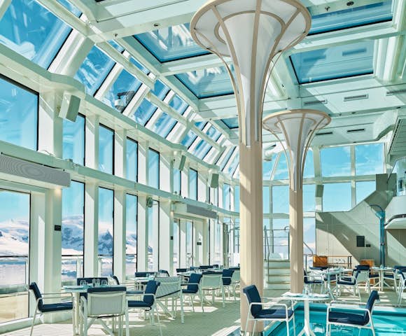 Pool Deck onboard SIlver Endeavour, Antarctic Vessel