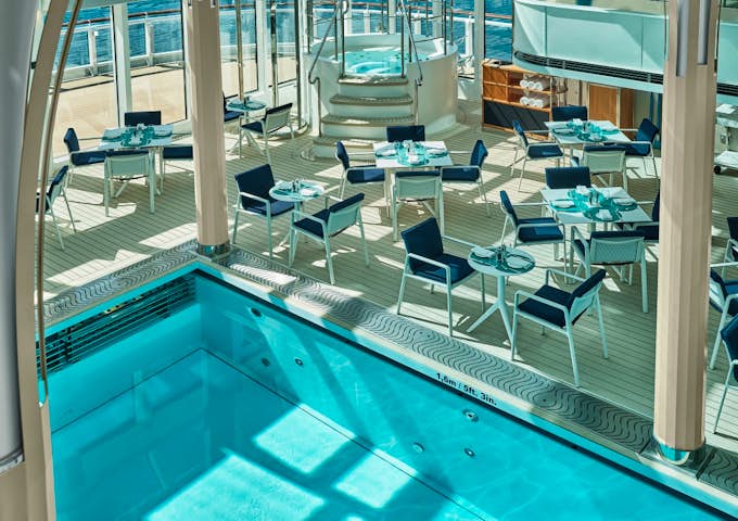 The Grill restaurant onboard SIlver Endeavour, Antarctic Vessel