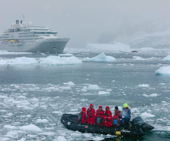 Zodiac excursion from SIlver Endeavour, Antarctic Vessel