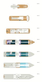 Deck plan for SH Diana - Antarctic vessel