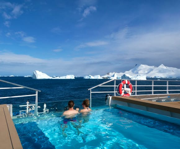 Swimming pool onboard SH Vega, Antarctic vessel