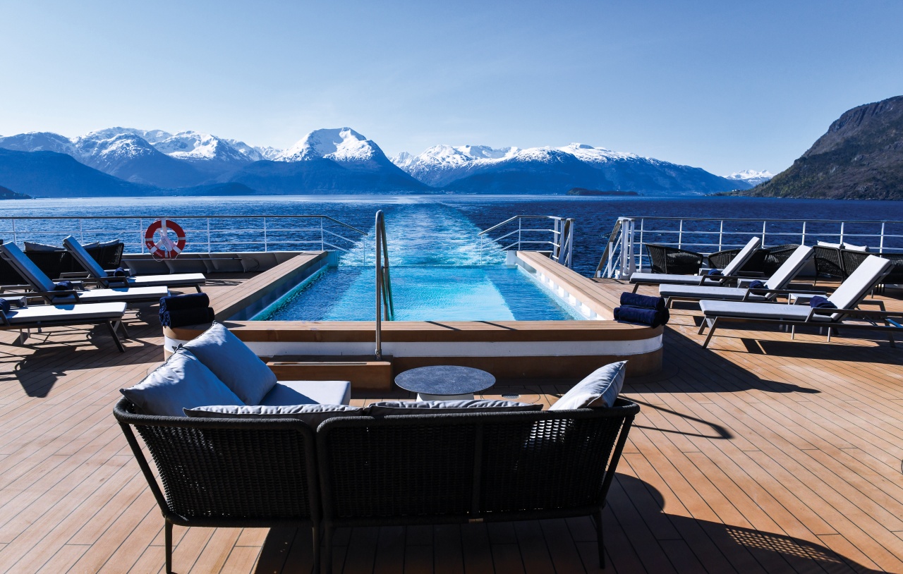 Infinity pool onboard SH Diana, Antarctic vessel