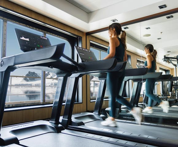 Gym onboard SH Vega, Antarctic vessel