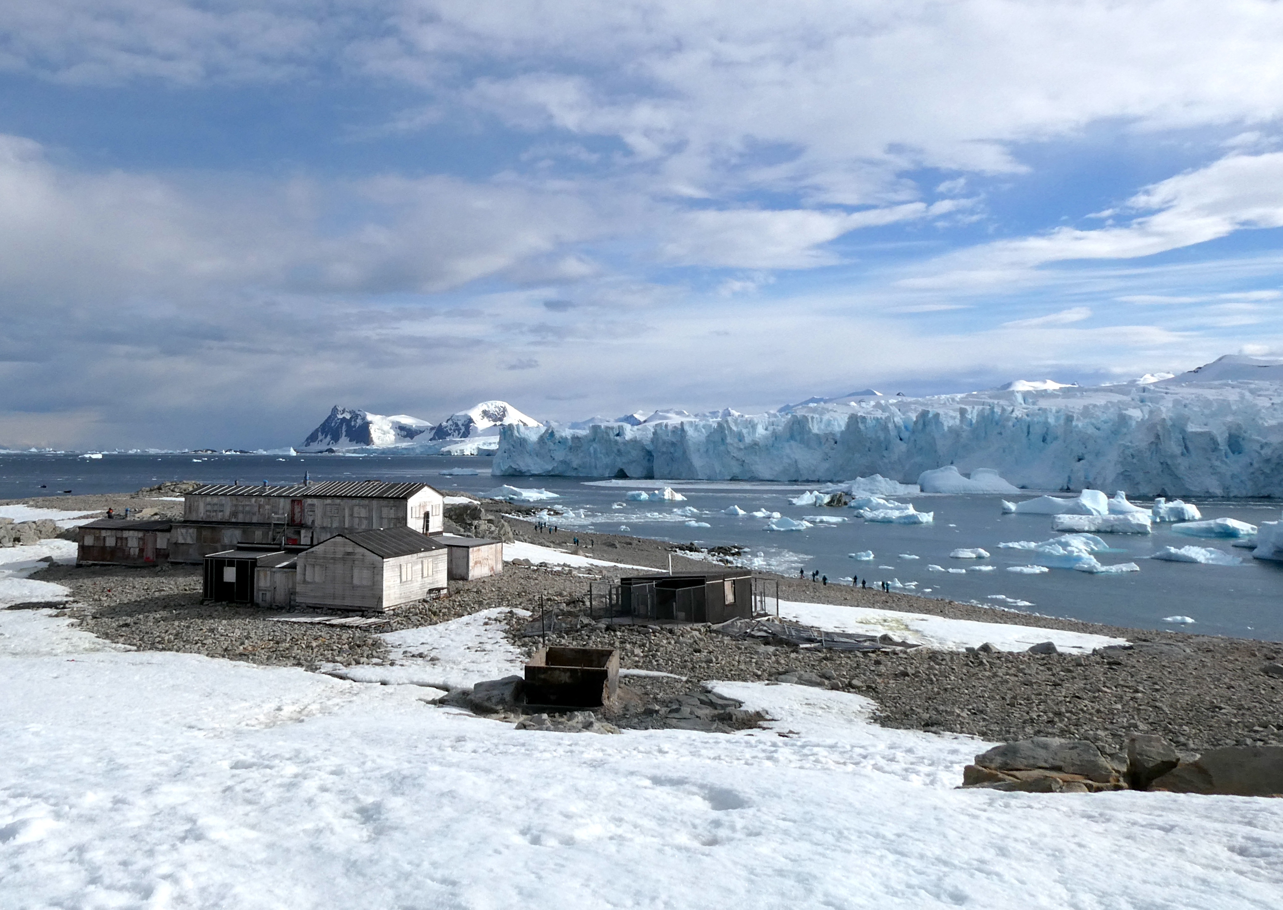 Stonington Island, an area below the Antarctic Circle