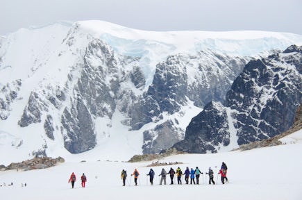 Snowshoeing in Antarctica