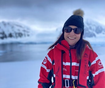 Enjoying a landing on Danco Island, Antarctica