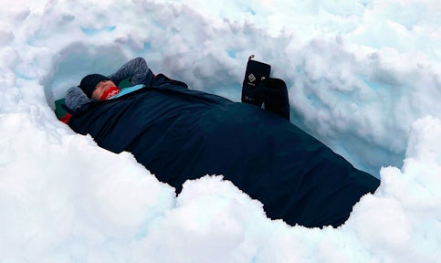 Camping in Antarctica
