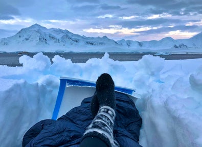 Camping in Antarctica