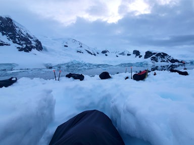 Camping in Antarctica