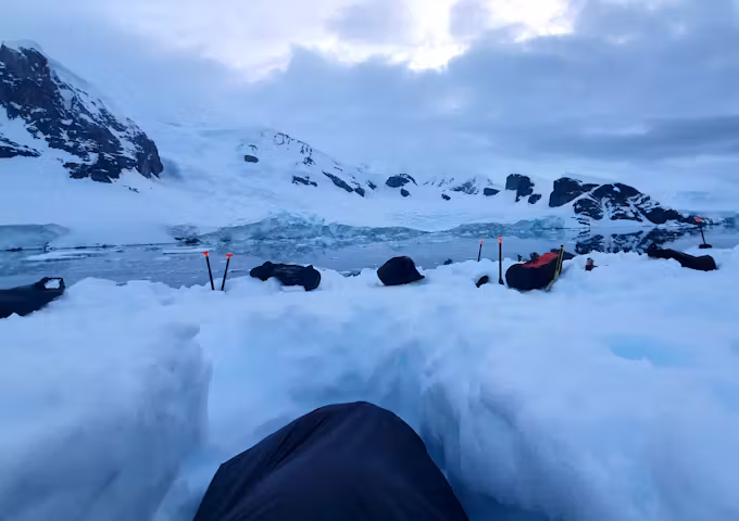 Camping in Antarctica