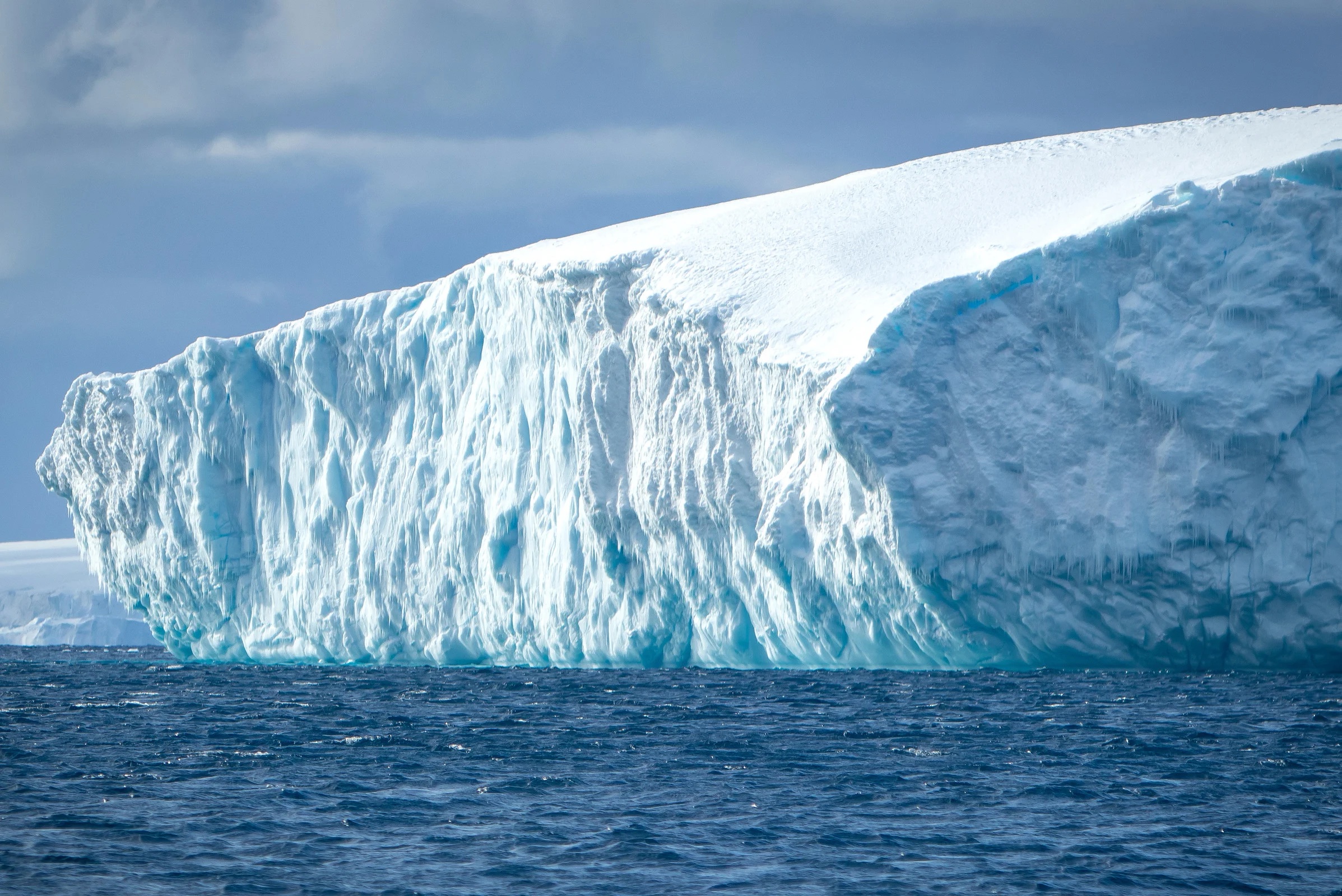 A huge tabular iceberg in Antarctica