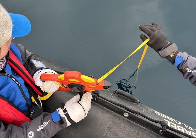 Taking part in citizen science on an Antarctic recce