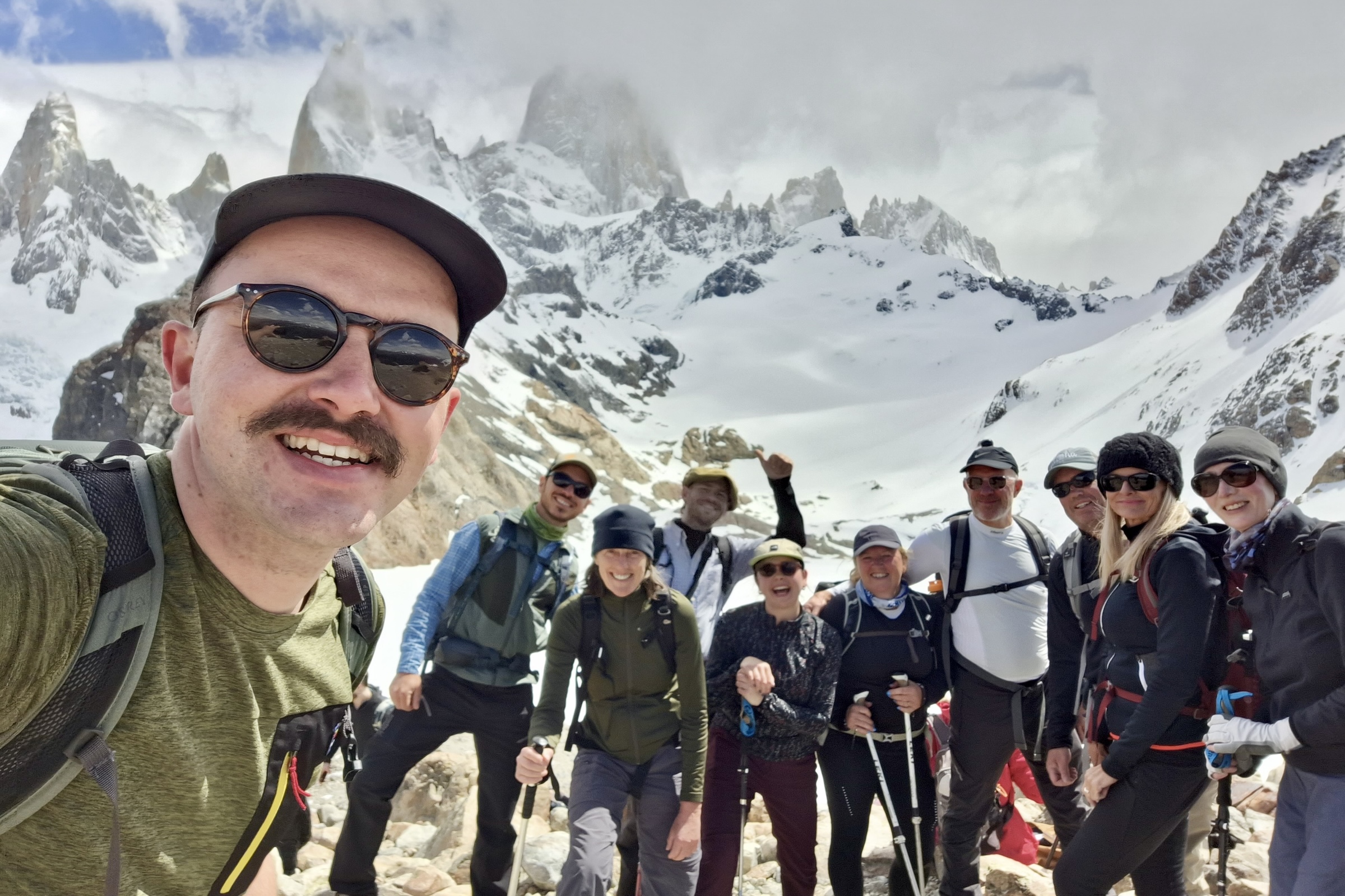 Hikers in Los Glaciares National Park