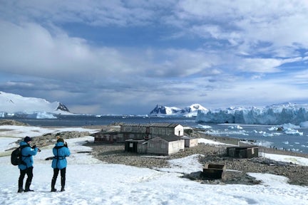 Stonington Island in Marguerite Bay, south of the Antarctic Circle