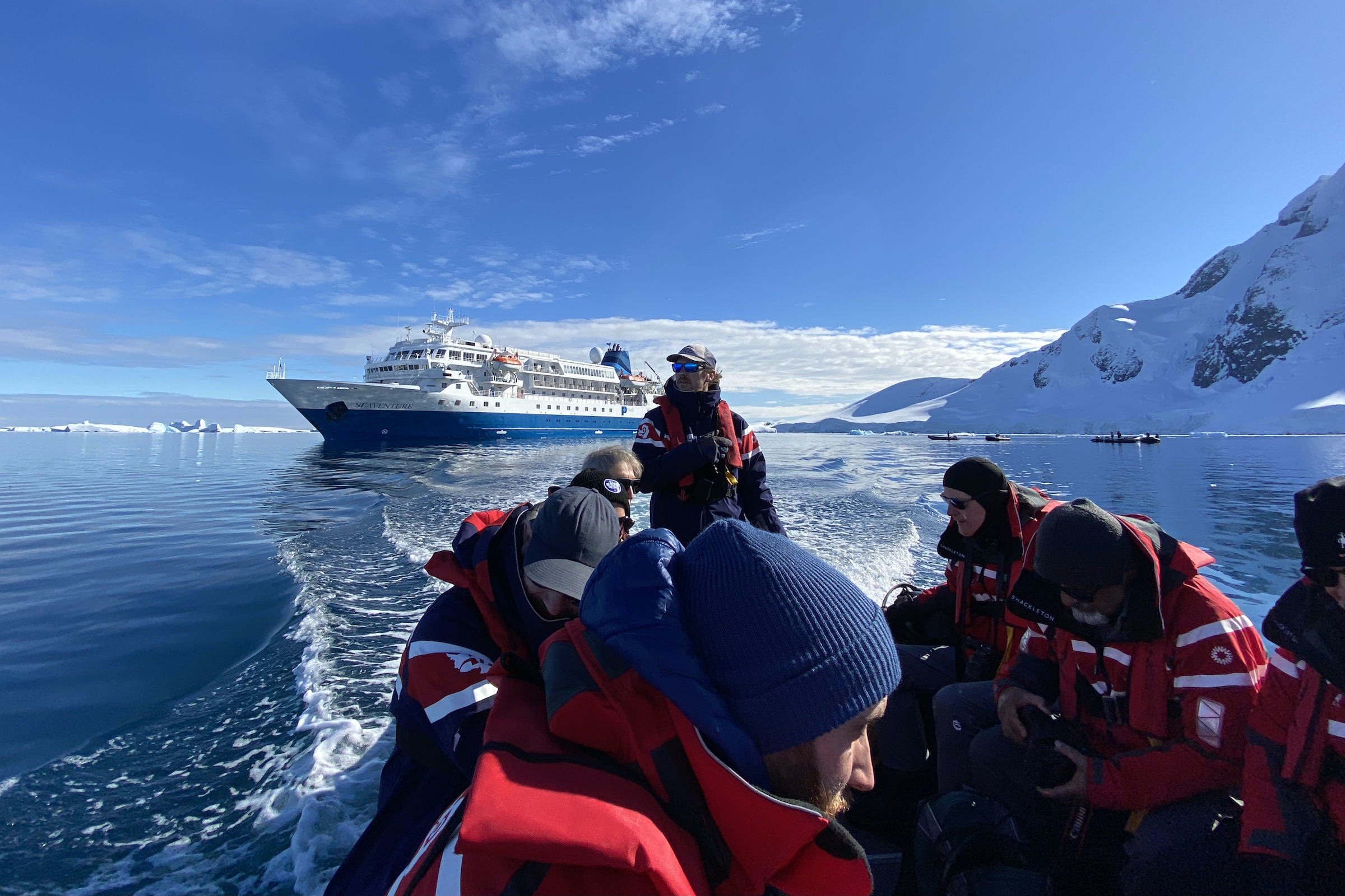 Zodiac cruising from Seaventure