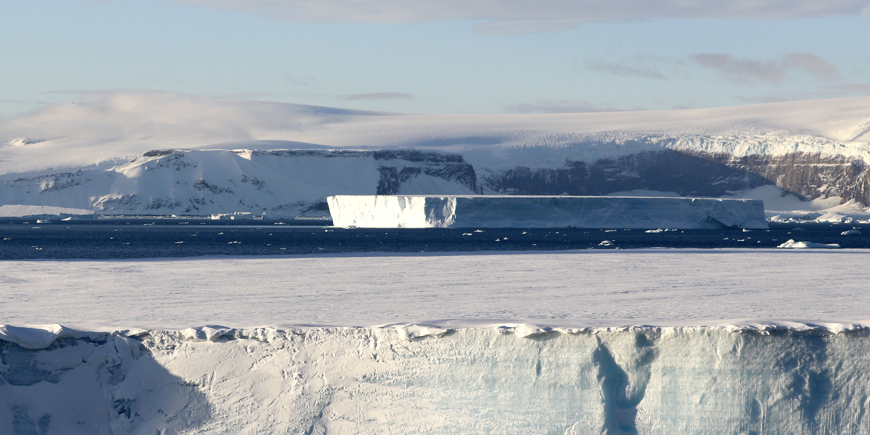 Weddell Sea Cruises Expeditions Swoop Antarctica   SWO 4 ALL NardusErasmus Weddell Sea Tabular Icebergs Header 