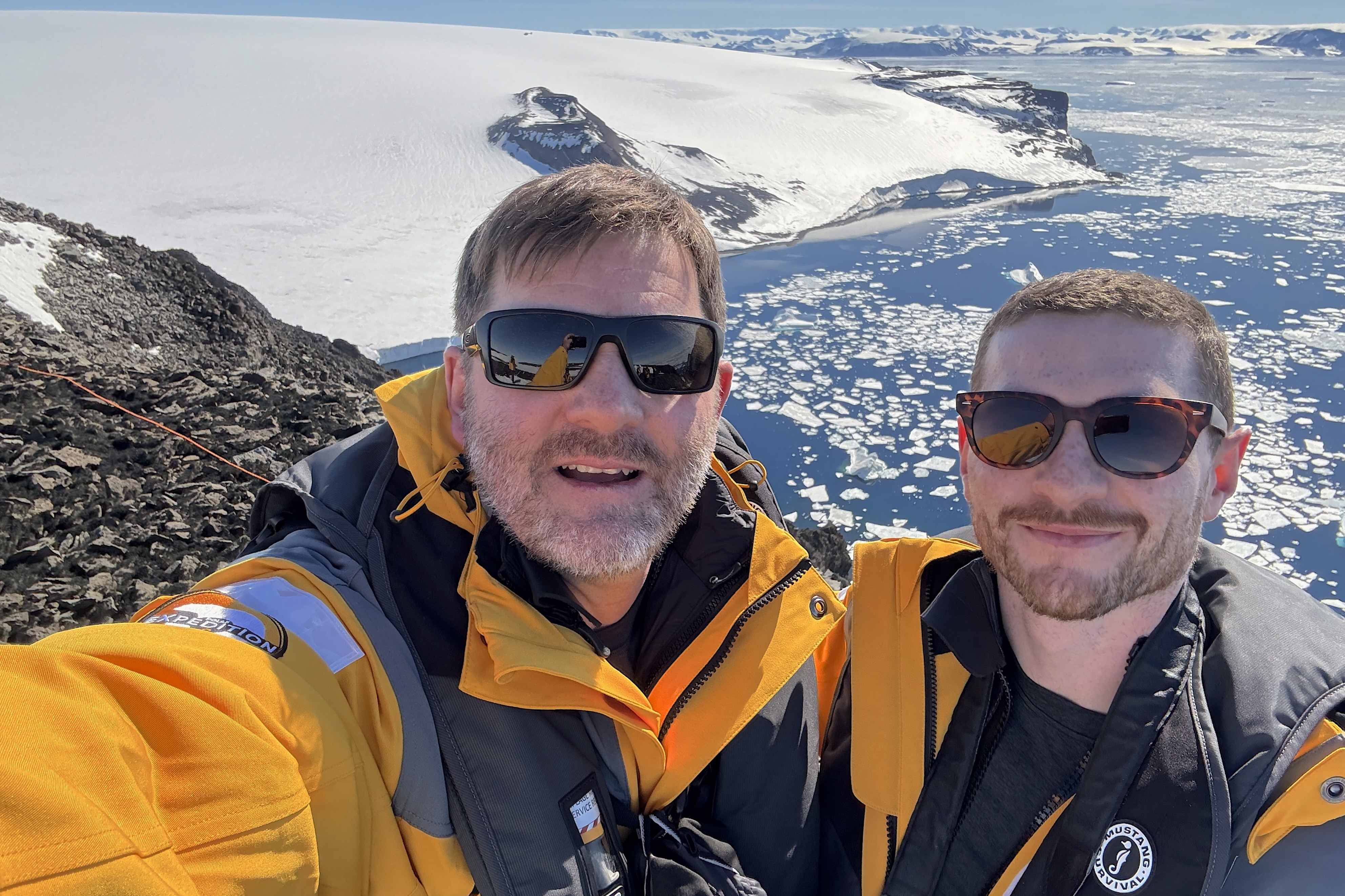 Otto and Colin from Swoop in Antarctica