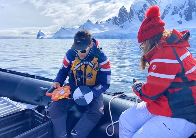 Taking part in citizen science on an Antarctic recce