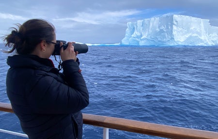 Photographing an iceberg in the Drake Passage