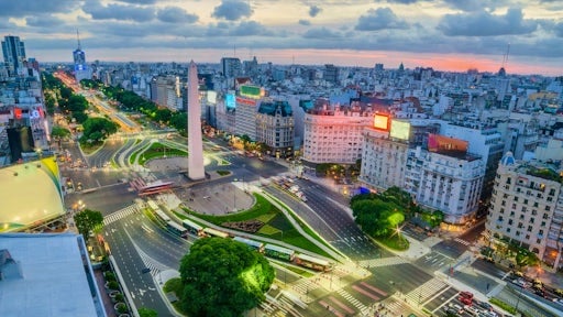 Sprawling suburbia views of Buenos Aires in Argentina