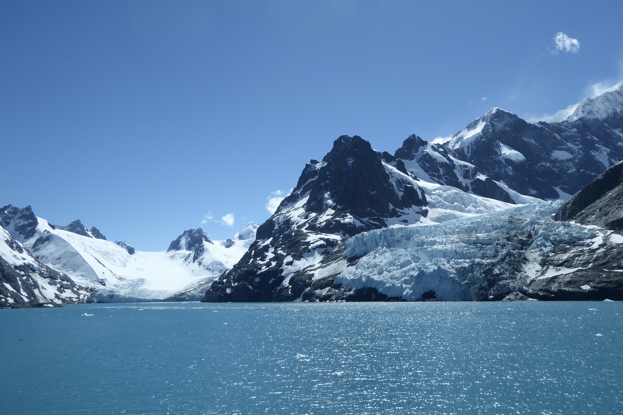Glaciers at Drygalski Ford in South Georgia 