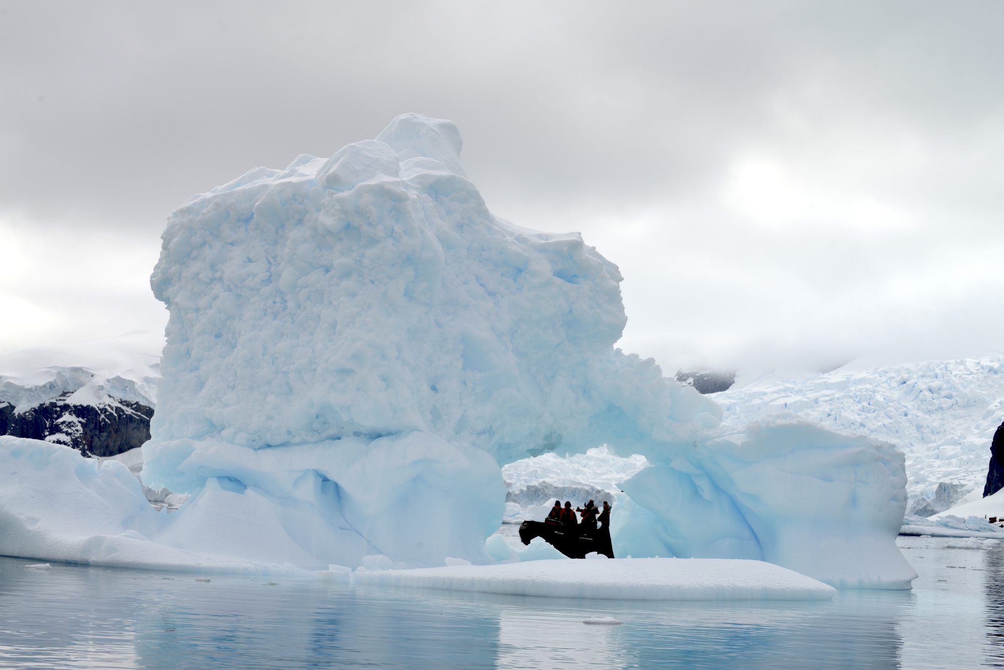 Zodiac in iceberg arch