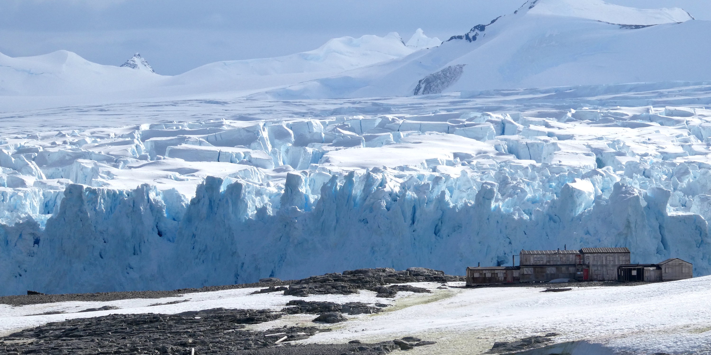 Stonington Island in Marguerite Bay, south of the Antarctic Circle