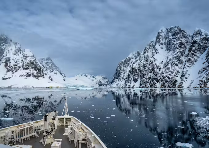 Cruising through the Lemaire Channel in the Antarctic Peninsula