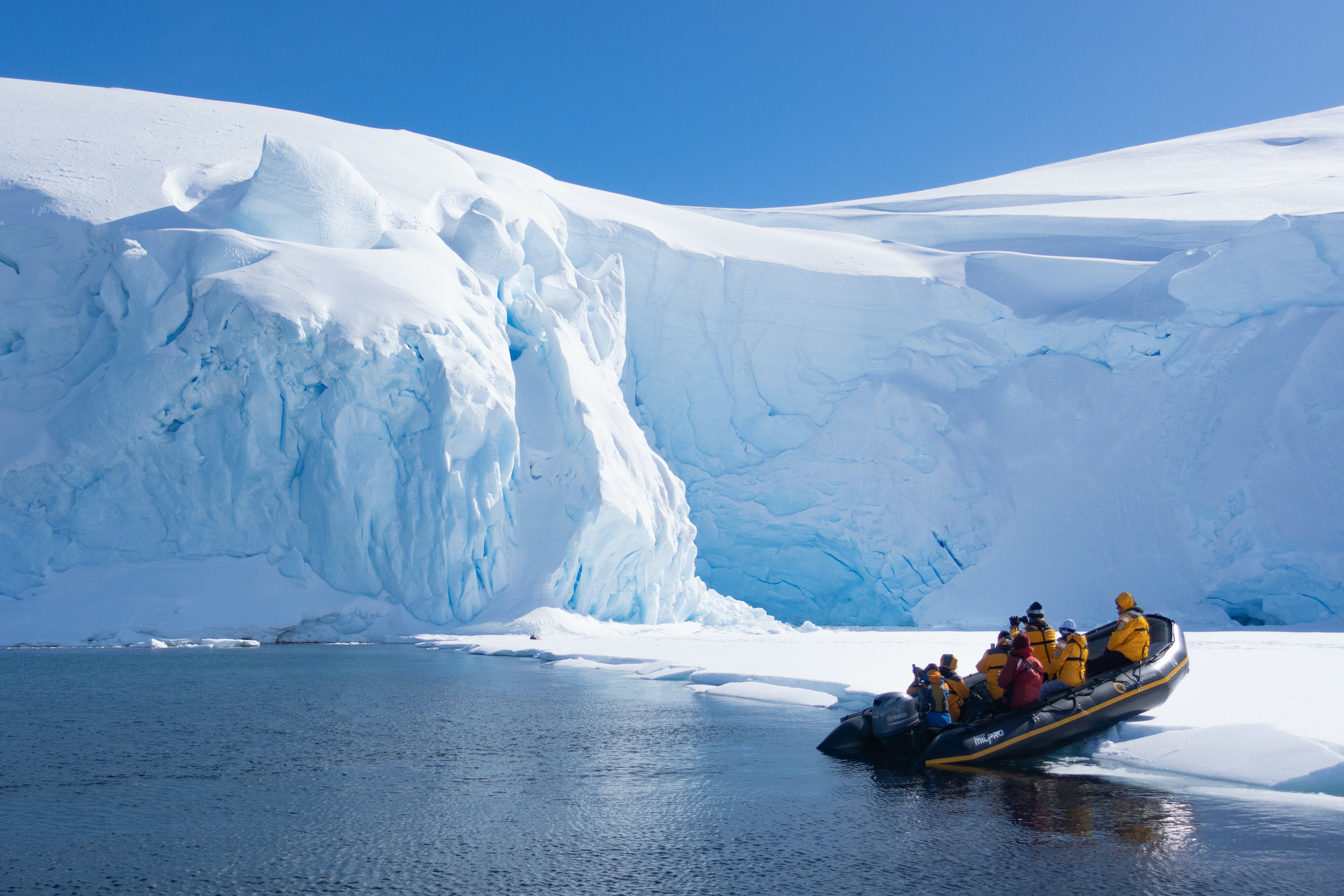 Zodiac on the ice sheet