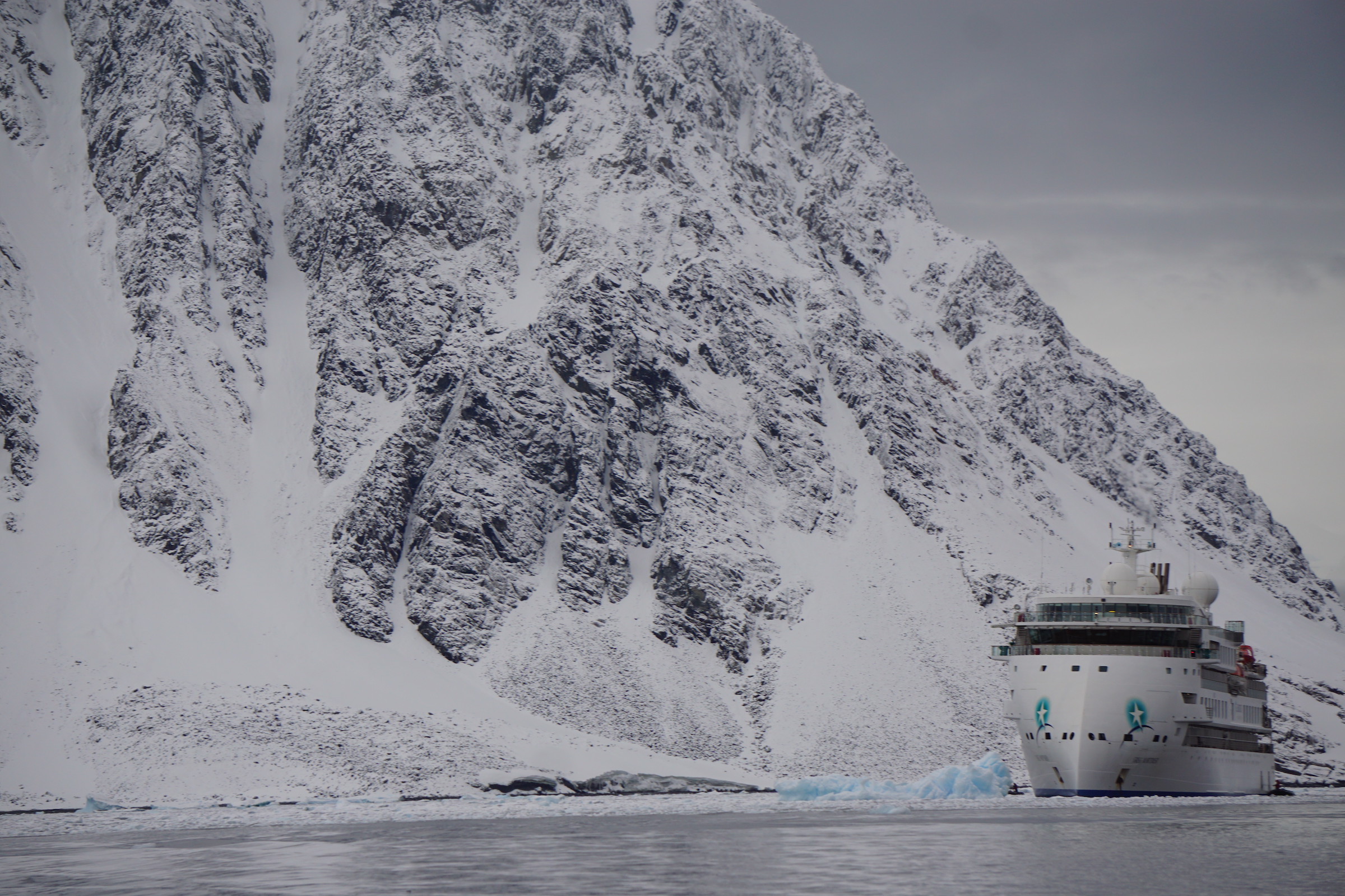 Greg Mortimer cruise ship south of the Antarctic Circle