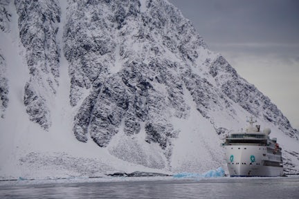 Greg Mortimer cruise ship south of the Antarctic Circle