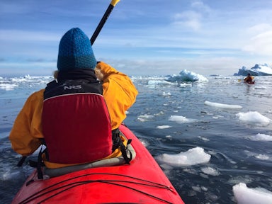 Some Antarctica cruises offer optional activities like kayaking