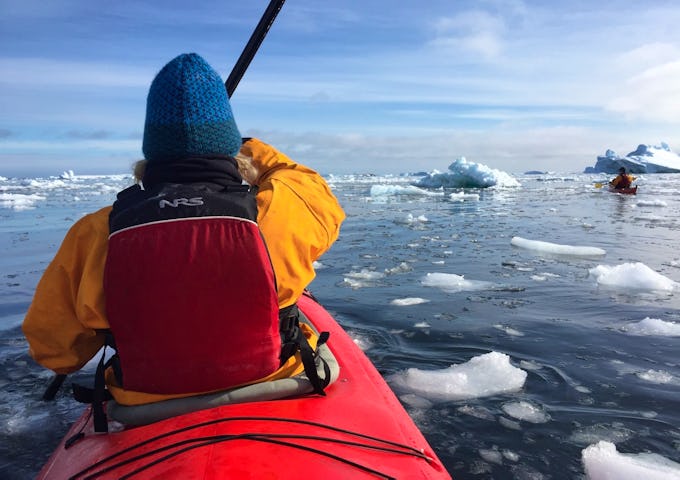 Some Antarctica cruises offer optional activities like kayaking