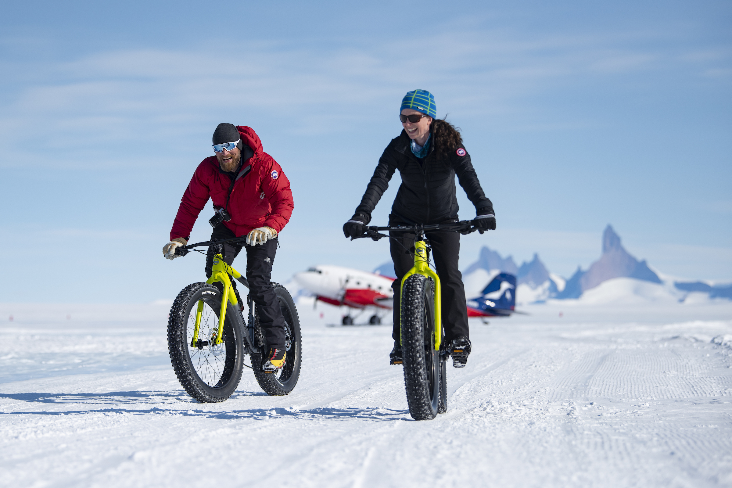Mountain biking in the Antarctic Interior
