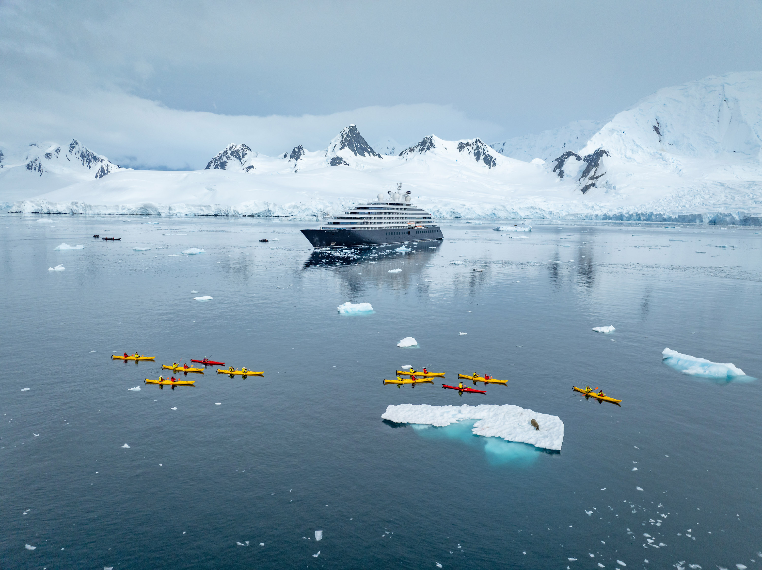 Kayaking from the Scenic Eclipse