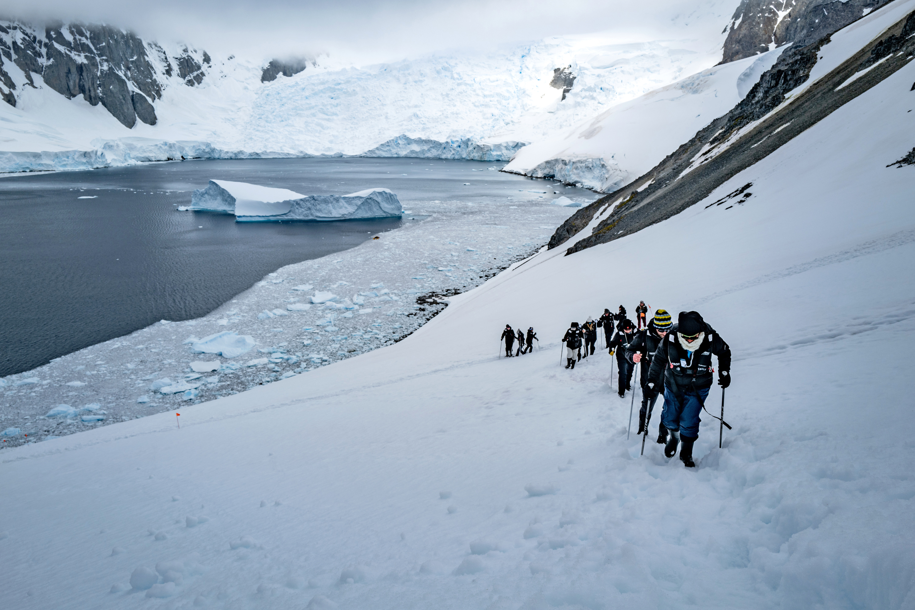 Showshoeing at Orne Harbour