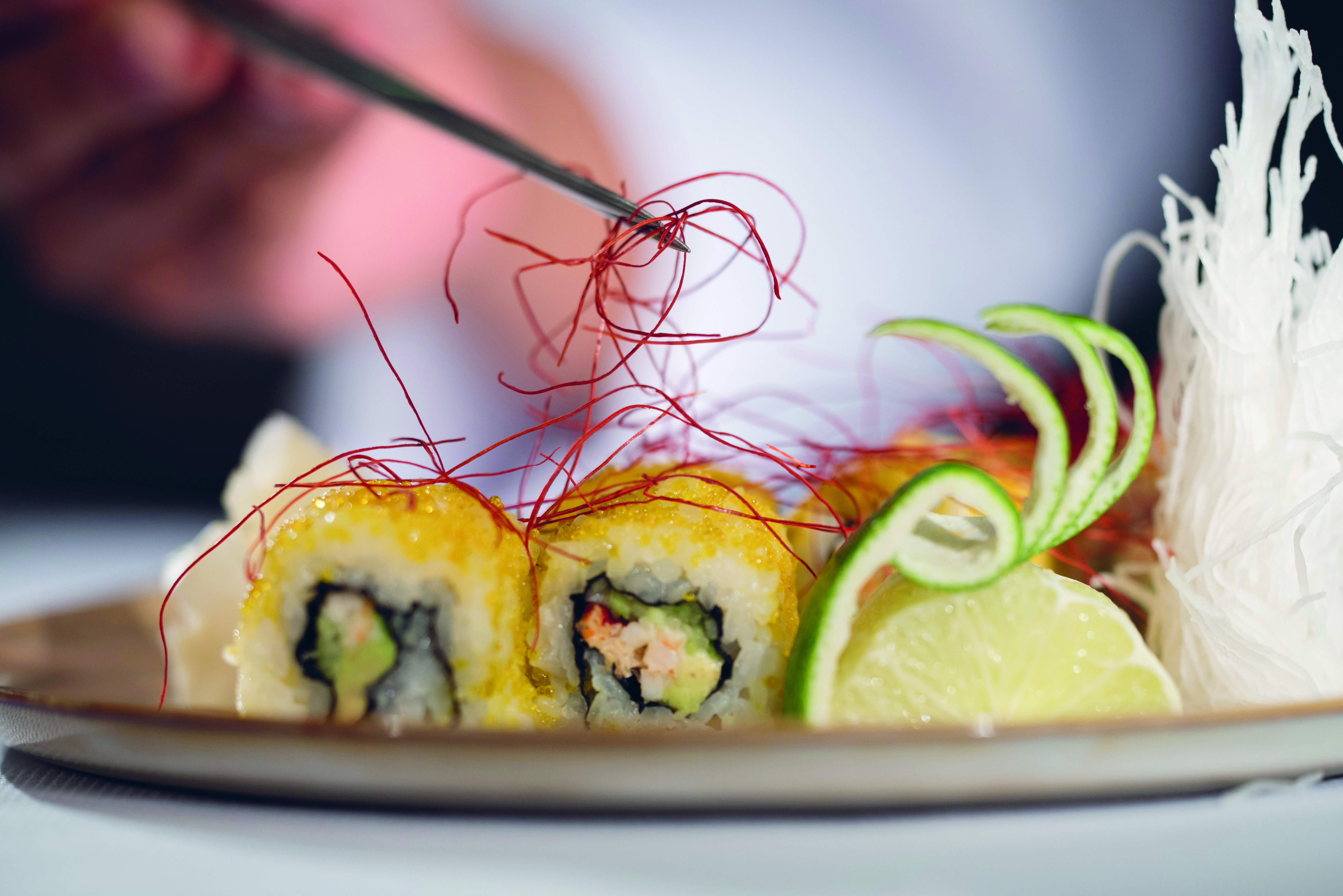 Sushi onboard the Scenic Eclipse