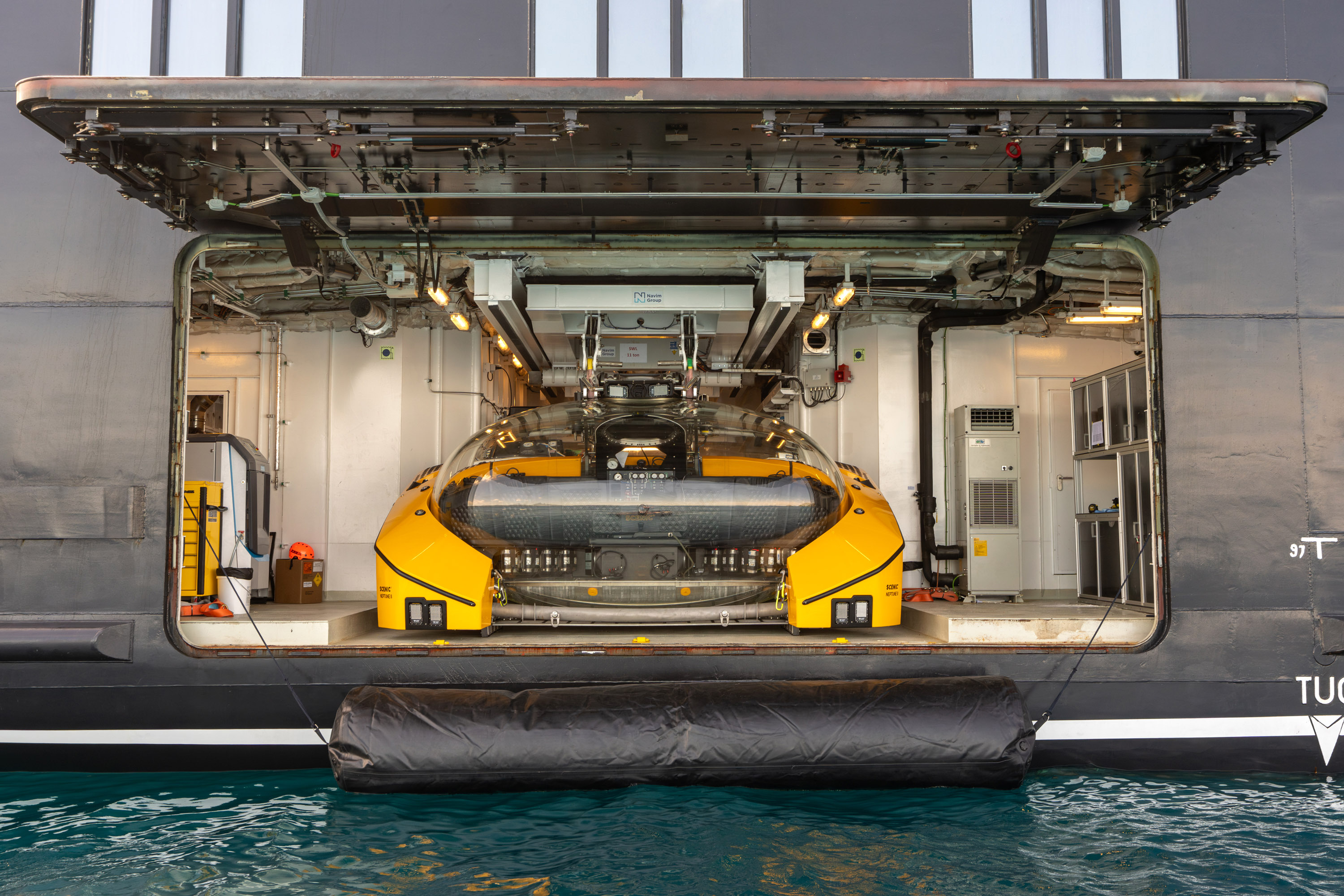 The Scenic Neptune II Submersible onboard the Scenic Eclipse II