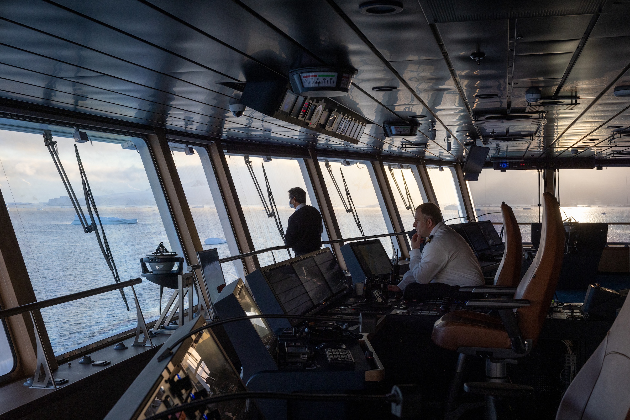 The SH Minerva expedition ship's Bridge