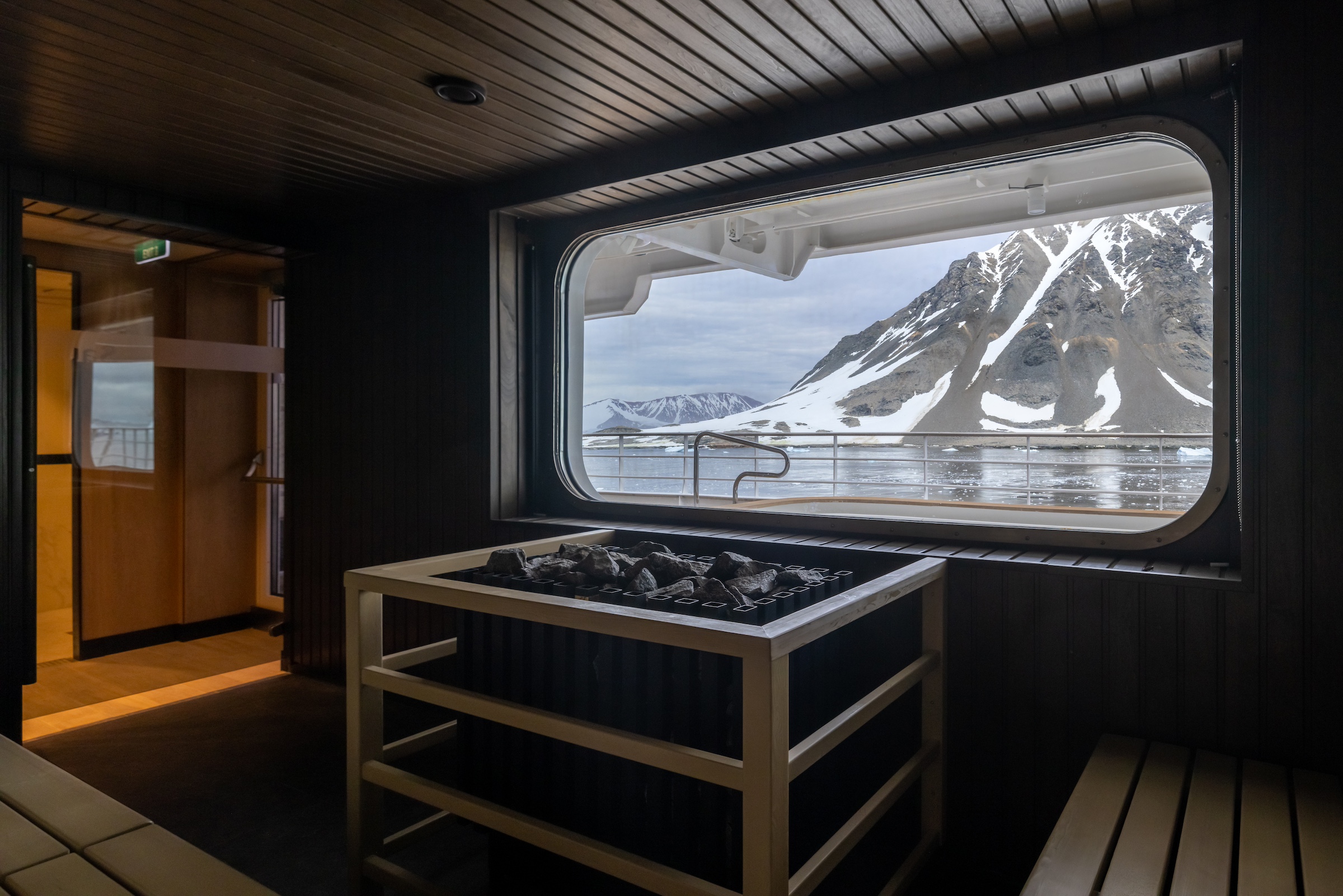 The SH Minerva expedition ship's sauna